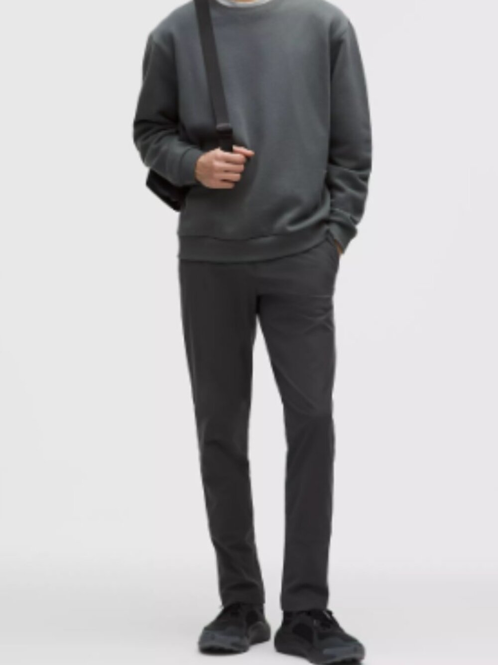 LULULEMON ATHLETICA ABC Slim-Fit Trouser 32L Warpstreme size 29 Waist Obsidian